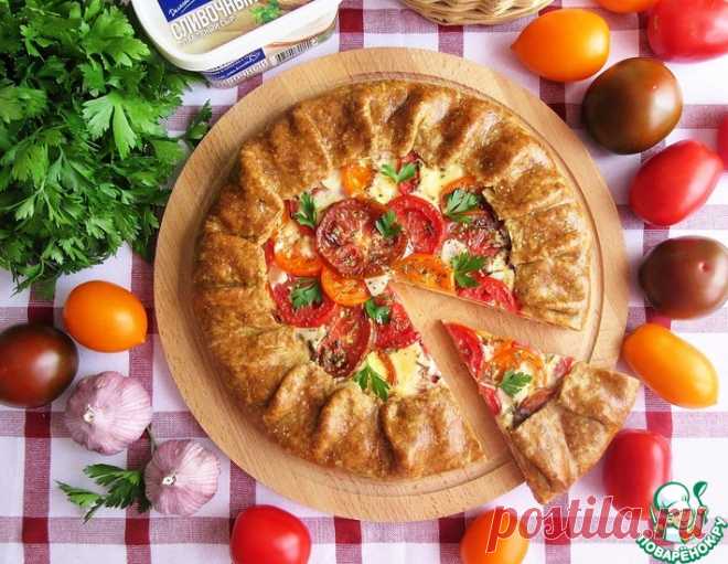 Галета с плавленым сыром и томатами – кулинарный рецепт
