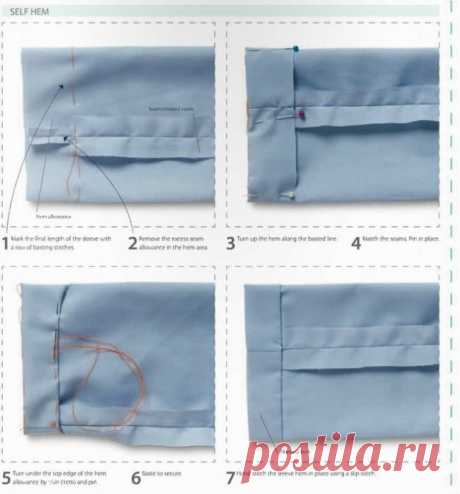 Обработка низа рукава Обработка низа рукаваПоказаны разные варианты, чтобы у вас был выбор.