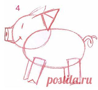 Рисуем животных и птиц, используя геометрические фигуры.