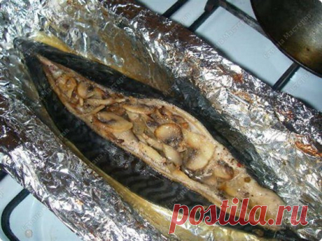 Фаршированная скумбрия. Шикарное блюдо на праздничный стол (подробный фото рецепт)