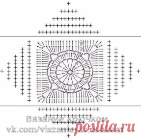 Покрывало из мотивов