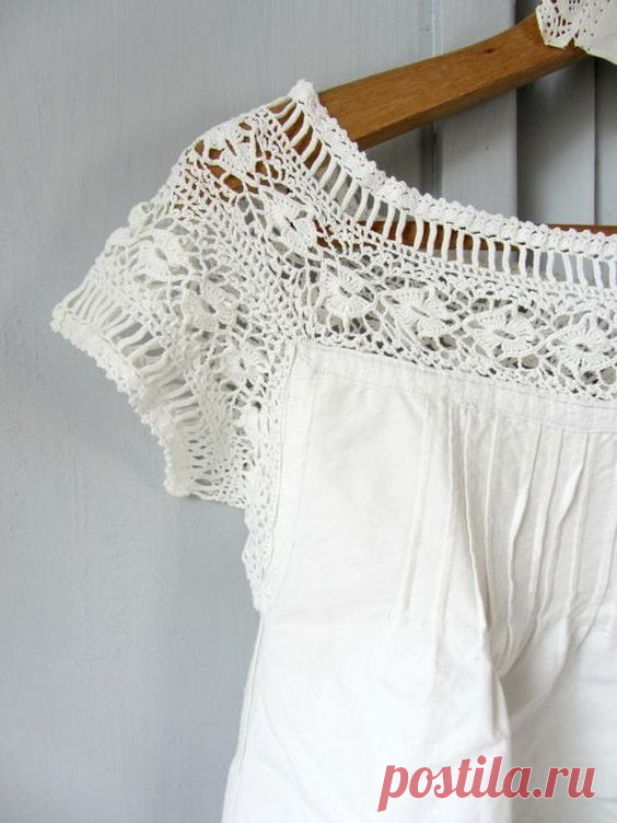 Преображаем нашу одежду, с помощью вязаных элементов - кайма, кружево, мотивы и т.д. Схемы для вязания. | Юлия Жданова | Дзен
