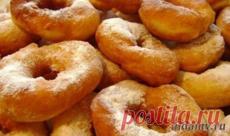 Воздушные пончики на кефире &amp;raquo; Любимые рецепты