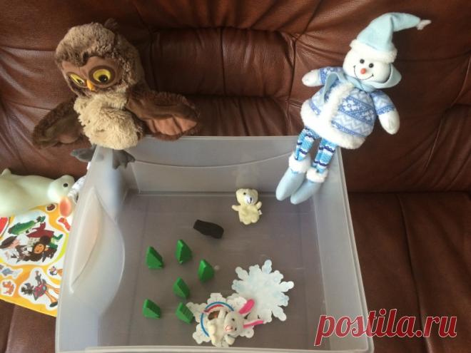 Сенсорная зимняя коробка - Поделки с детьми | Деткиподелки