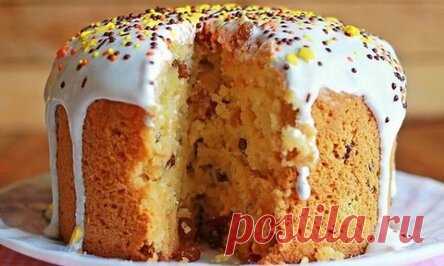 ПОТРЯСАЮЩИЙ КУЛИЧ! ВЛАЖНЫЙ, АЖУРНЫЙ, НО В ТО ЖЕ ВРЕМЯ ПЛОТНЫЙ, ДА ЕЩЕ И НА СМЕТАНЕ