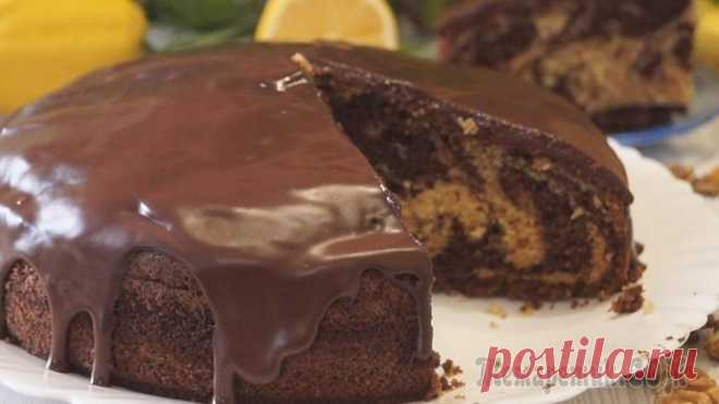 Пирог Зебра. Простой рецепт Очень Вкусного и Быстрого пирога! Пирог Зебра на сметане. Пирог получается мягким, пористым, нежным, воздушным и невероятно красивым.ИНГРЕДИЕНТЫМука – 230гр. (и 20гр для белого теста)Сметана (10-15%) – 200 грЯйца – 4 шт.Сливочное масл...