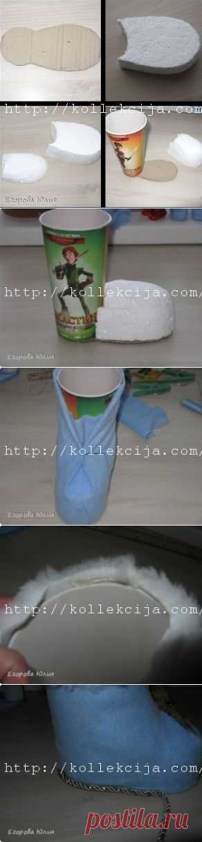 Новогодний сапожок своими руками | Своими руками