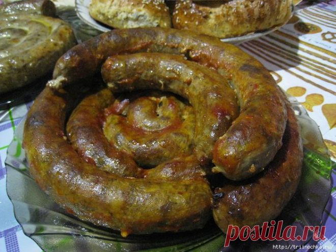Колбаска мясная домашняя! Объедение!.