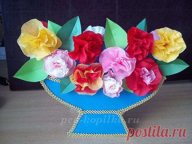 Объёмная открытка к 8 марта своими руками