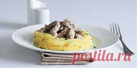 Бефстроганов с шампиньонами - Рецепты для Мультиварки