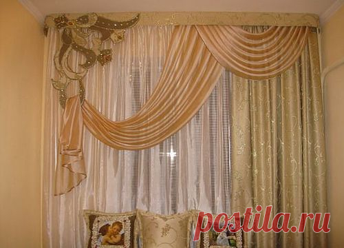 Ажурные шторы: ламбрекены, бандо на фото своими руками