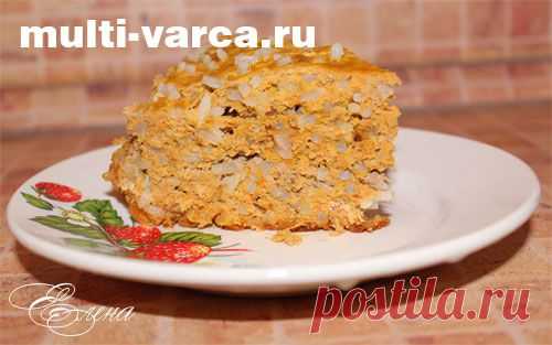 Мясная запеканка из фарша в мультиварке