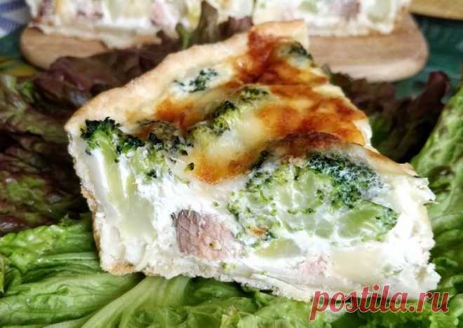(15) Киш с красной рыбой и брокколи - пошаговый рецепт с фото. Автор рецепта Антонина🏃‍♂️ . - Cookpad