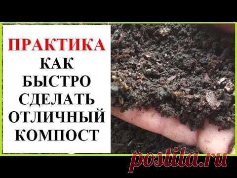 Как сделать хороший компост быстро - YouTube