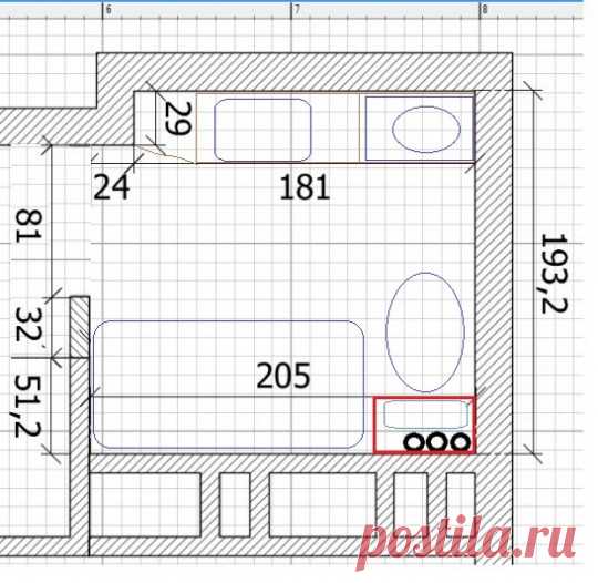 Расстановка сантехники в санузле | Идеи для ремонта