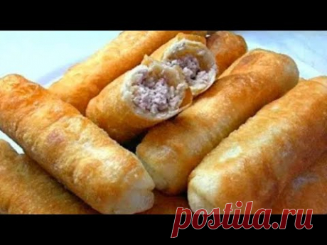 НОВЫЙ КИТАЙСКИЙ ТРЮК! ЭТО КРУЧЕ ЧЕМ БЕЛЯШИ И ЧЕБУРЕКИ!ДОБАВЬТЕ 2 СТ.Л СМЕТАНЫ В ТЕСТО.ПРОСТО ВОСТОРГ