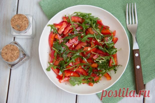 Салат из маринованного перца с рукколой – простой и вкусный рецепт с фото (пошагово)