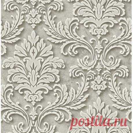 Astoria Grand Tomah Framed Damask 32.81' L x 20.5" W Wallpaper Roll | Wayfair