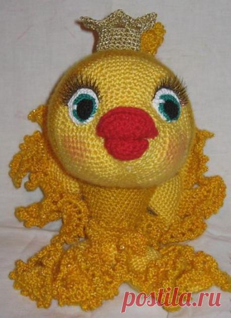 ВЯЗАНАЯ ЗОЛОТАЯ РЫБКА