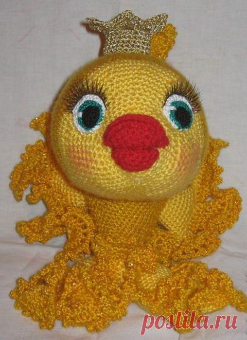 ВЯЗАНАЯ ЗОЛОТАЯ РЫБКА