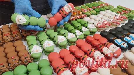 하루 500개도 팔린다는 마카롱 전문점, 크리스마스 시즌 산타클로스 마카롱 / Christmas santa claus macaron -  Korean street food 하루 500개도 팔린다는 마카롱 전문점, 산타클로스, 루돌프, 눈사람, 크리스마스 트리, 귀여운 마카롱, 마카롱스틱 / Christmas santa claus macaron -  Korean street food🎥 시청해주셔서 감사합니다! 딜라이트는 다양한 음식과 함께 쉼과 즐거...