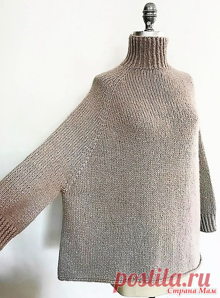 Свитер Turtle Dove от Espace Tricot. Спицы. - ВЯЗАНАЯ МОДА+ ДЛЯ НЕМОДЕЛЬНЫХ ДАМ - Страна Мам