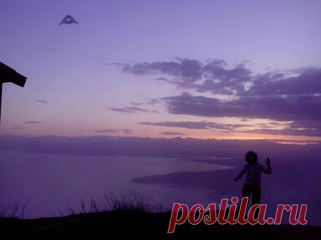 запуск воздушного змея