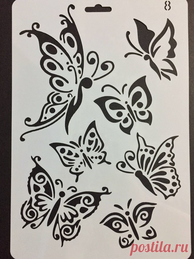 Plastic Butterfly Stencil Butterflies Stencil Planner