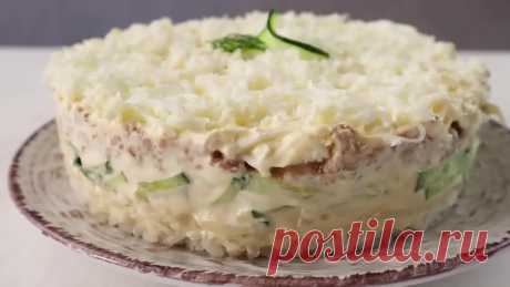 Салат а-ля Мимоза с новым вкусом. Рыбный салат с тунцом, рисом и огурцами – «Капля воды». Необыкновенный рецепт, завоюет ваше сердце | Кристина - Мои рецепты | Дзен