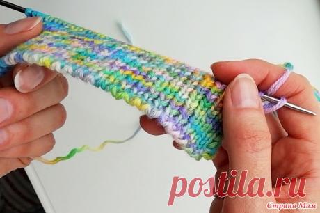 . Закрытие петель резинки 1х1. Фабричный край. Видео МК - Вязание - Страна Мам