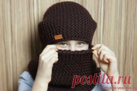 Вязаная шапка-бини (мастер-класс)