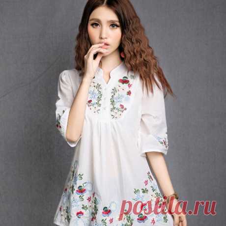 embroidery shorts Picture - More Detailed Picture about Traditional Chinese clothing 2016 women mother summer plus size ethnic brand short sleeve embroidery blouse shirt top blusa Picture in Tyre Care from Ethnic Clothing Store. Aliexpress.com | Alibaba Group