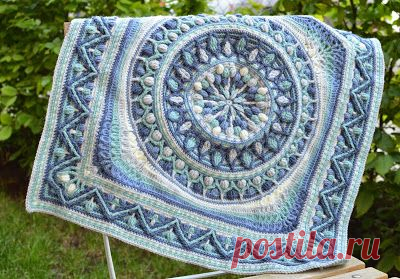 Large Crochet Squares or Second Life of Dandelion Mandala - LillaBjörn's Crochet World