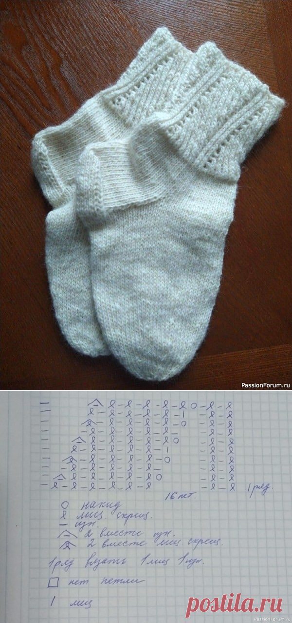 Носки с необычной резинкой. | Вязание спицами аксессуаров