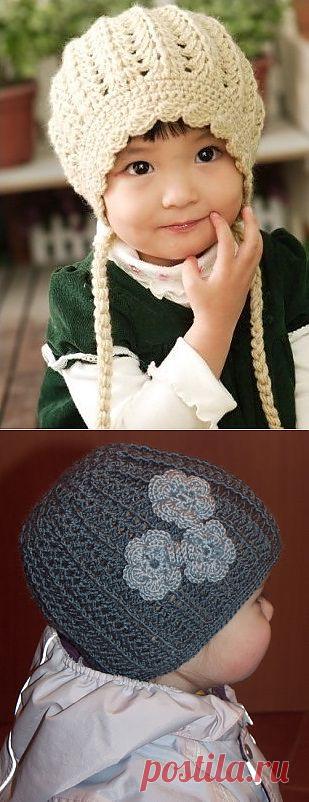 Весенняя шапка крючком для девочки Схема Описание — ПроШапки: Вязаные крючком шапки, панамки, шарфы, шали