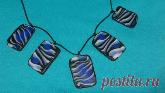 Колье из полимерной глины.