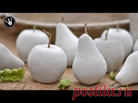 DIY - Herbstdeko selbermachen | Früchte aus Beton | Gießform aus Silikon herstellen | How to