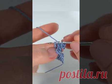 Сложный столбик #elenarugalstudio #вязание #crochet #вязание