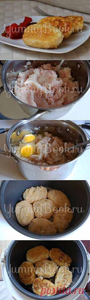 Куриные котлеты в мультиварке - пошаговый рецепт с фото