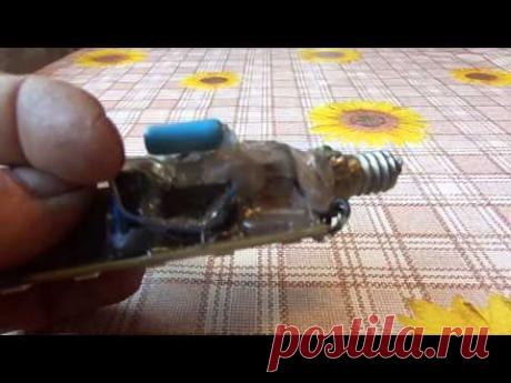 Изготовление  светодиодной лампочки   на 12вольт  и  на 220вольт