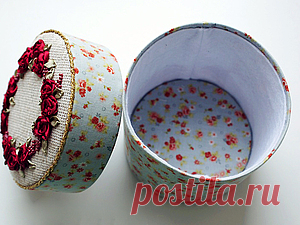 Шкатулка с вышивкой - Ярмарка Мастеров - ручная работа, handmade