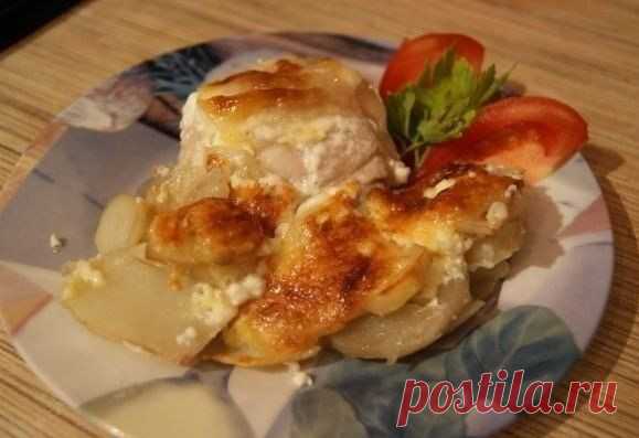 Куриные бедра в картофельном кольце | Готовим вместе
