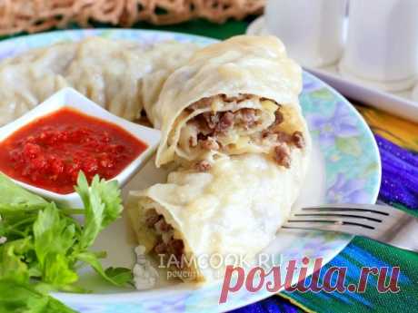 Ханум с мясом и картошкой — рецепт с фото Ханум - это сочное национальное узбекское блюдо из мяса и картошки, приготовленное в пароварке, которое не оставит никого равнодушным.