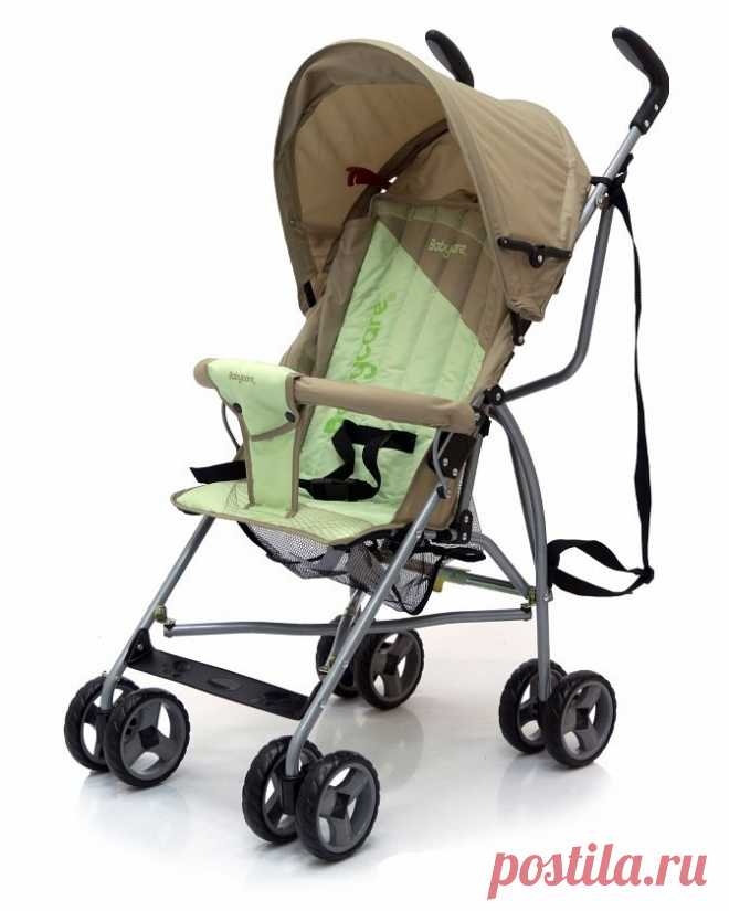 КОЛЯСКА-ТРОСТЬ VENTO DARK GREY-GREEN BABY CARE