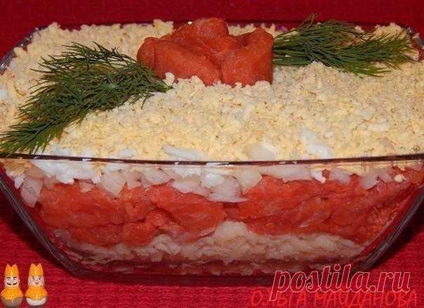 Вкуснейший салат с рыбой для праздничного стола!