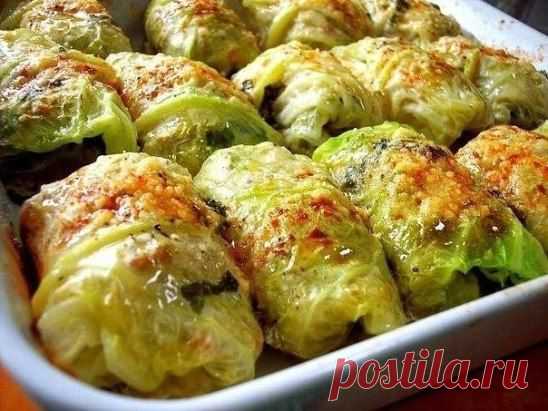 Голубцы с грибами