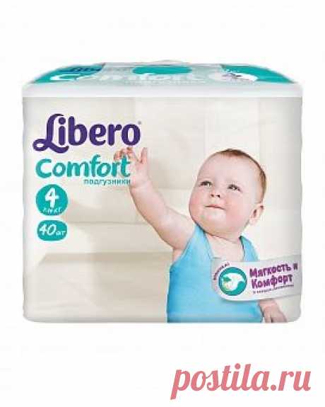 Подгузники Comfort Fit Ecotech 4, 7-14кг, эконом упаковка 40 шт. Libero (Либеро)