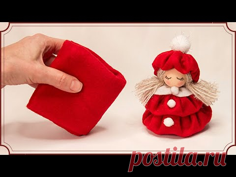 Чудесная кукла из фетра - попробуй сделать сам легко и просто!