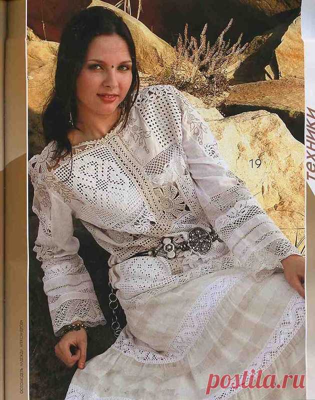 Подборка летних моделей связанных в стиле пэчворк