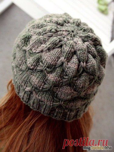 Шапочка "Распустившийся пион"